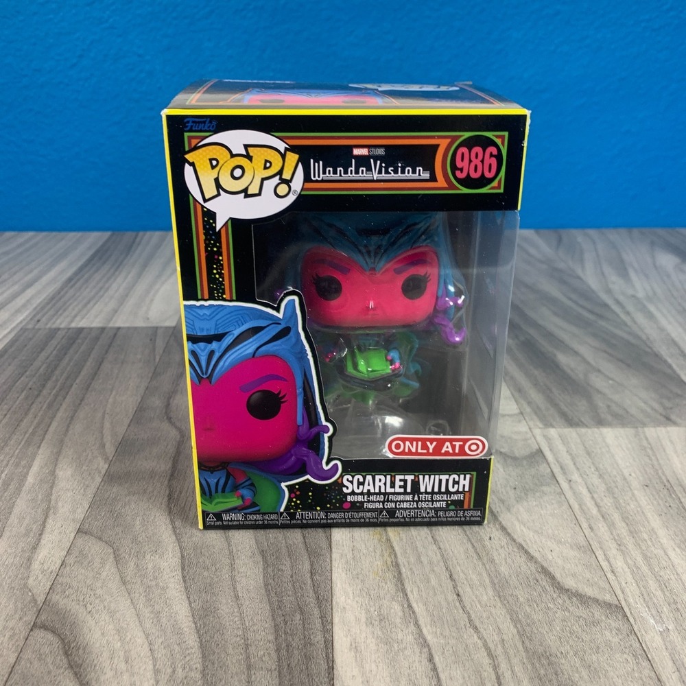 Funko Pop! Vinyl: Marvel - Scarlet Witch (Black Light) - Target (Exclusive) #986
